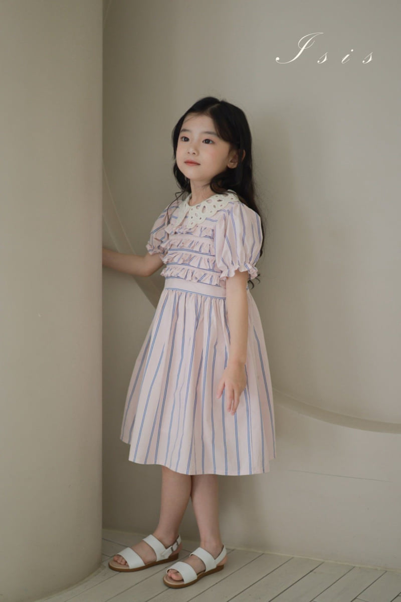 Isis - Korean Children Fashion - #littlefashionista - Adeline Collar Dress - 12