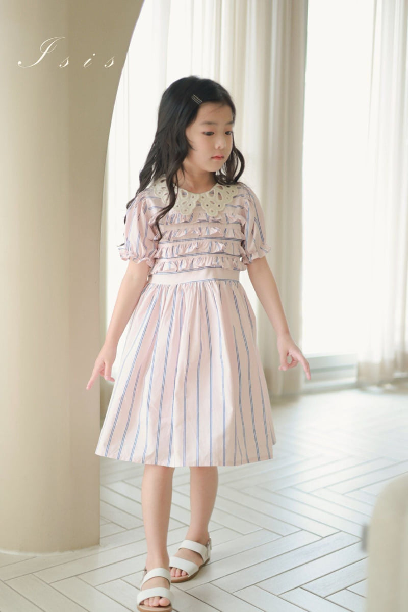 Isis - Korean Children Fashion - #stylishchildhood - Adeline Collar Dress - 2