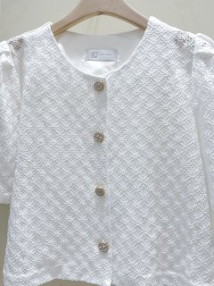 J dew - Korean Women Fashion - #momslook - Clover Lace Jacket - 2