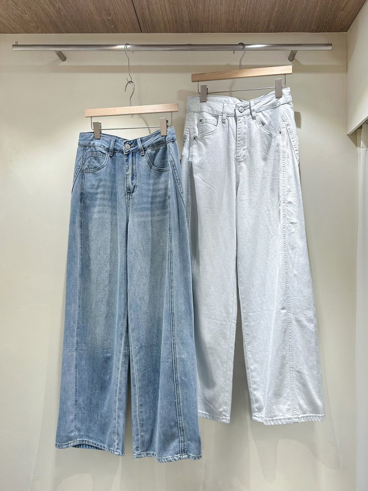 J dew - Korean Women Fashion - #momslook - Summer Wide Denim Pants