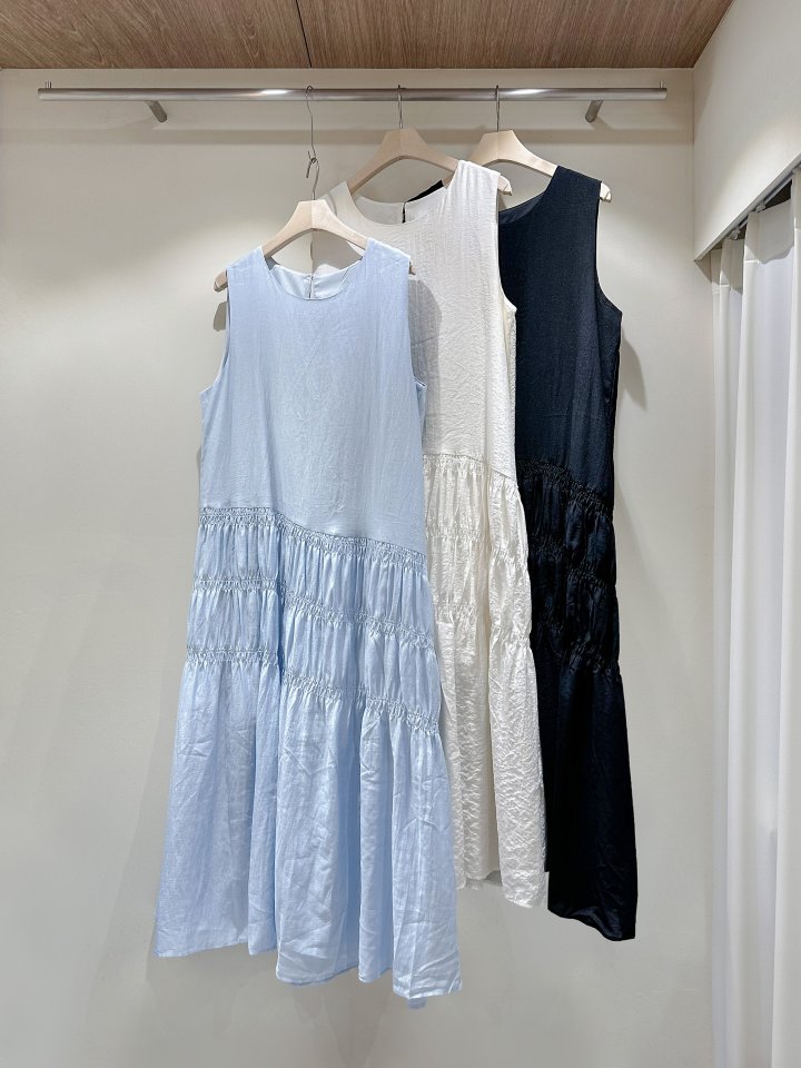 J dew - Korean Women Fashion - #momslook - Shirred One-piece