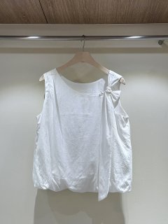 J dew - Korean Women Fashion - #vintageinspired - Ribbon Sleeveless Blouse - 2