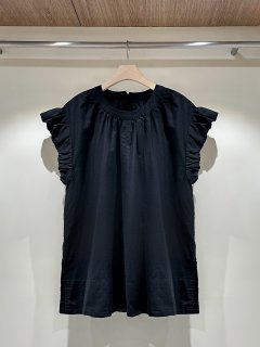 J dew - Korean Women Fashion - #vintageinspired - Linen Ruffle Sleeveless Blouse - 4