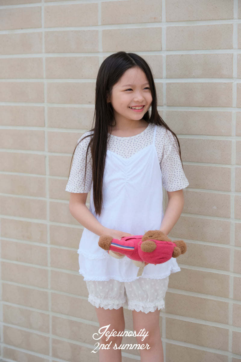 Jejeunosity - Korean Children Fashion - #kidsshorts - Frill Sleeveless - 6