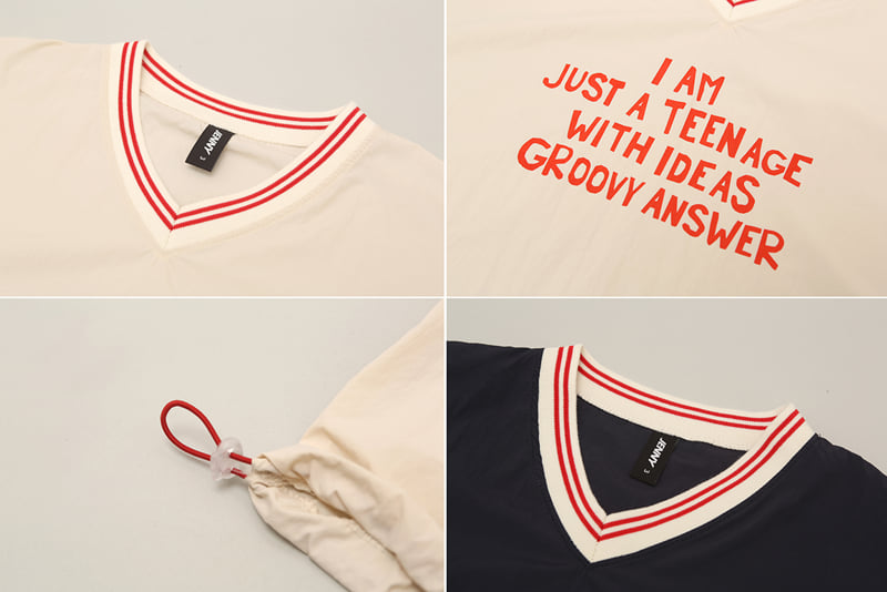 Jenny Basic - Korean Children Fashion - #childrensboutique - I Am V-neck Tee - 11