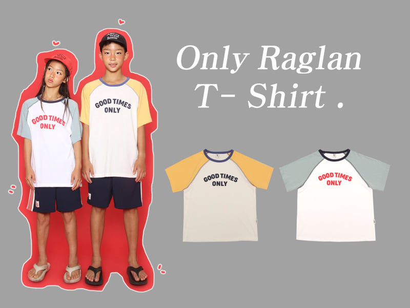 Jenny Basic - Korean Children Fashion - #fashionkids - Only Raglan Tee