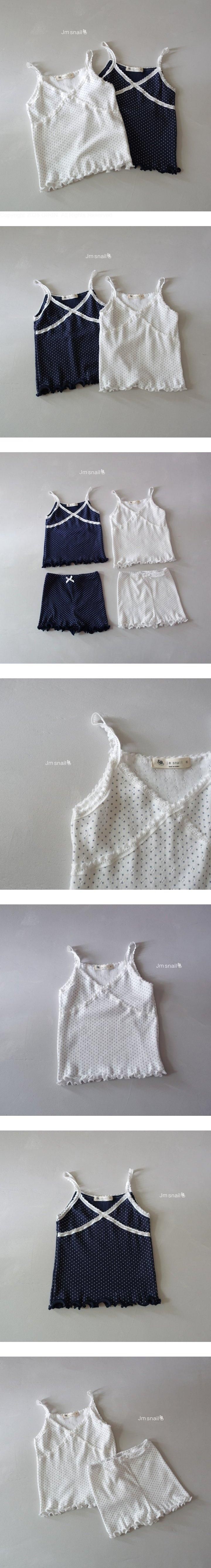 Jm Snail - Korean Children Fashion - #Kfashion4kids - Dot Lace Sleeveless