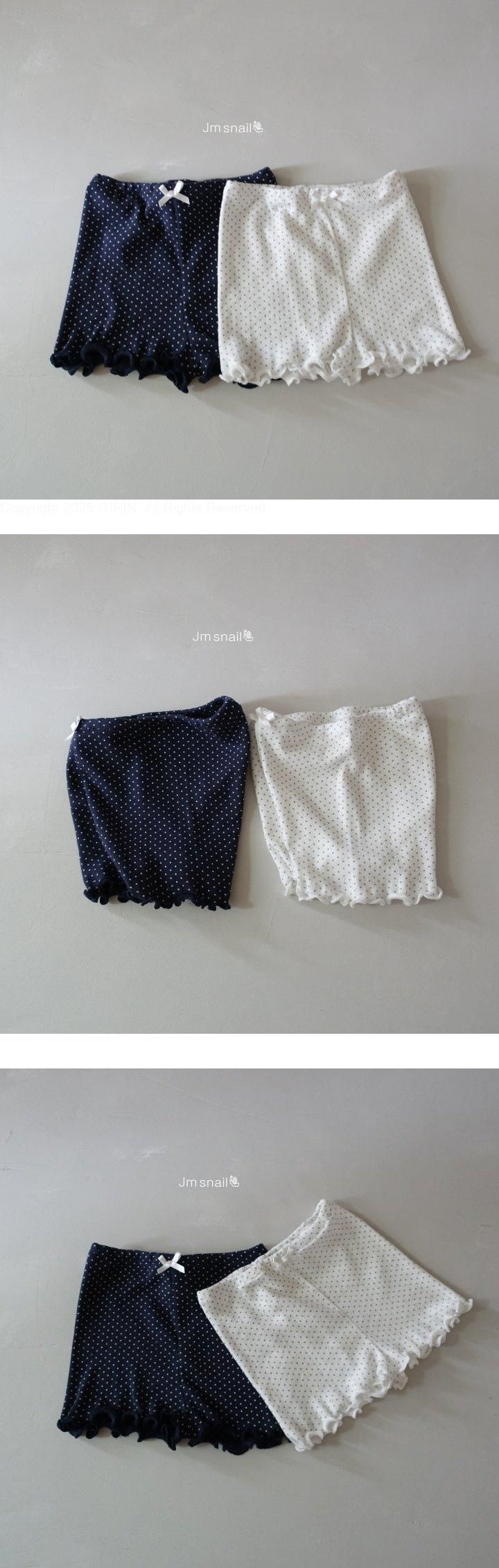 Jm Snail - Korean Children Fashion - #childrensboutique - Dot Short Leggings