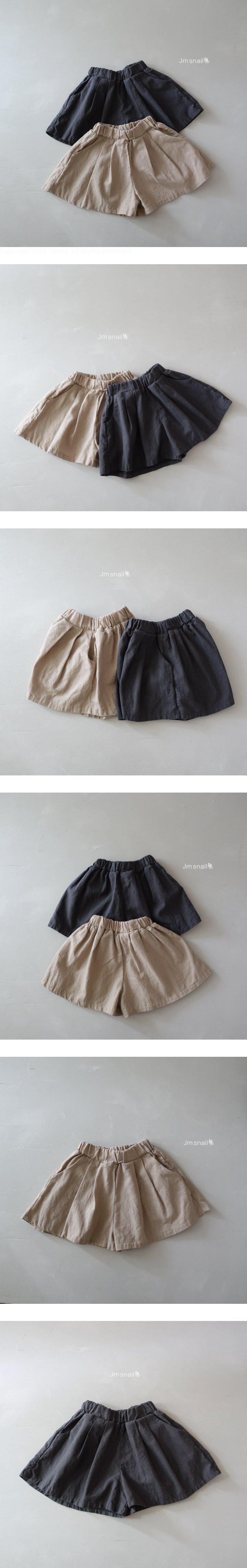 Jm Snail - Korean Children Fashion - #fashionkids - Cotton-Linen Pleated Shorts