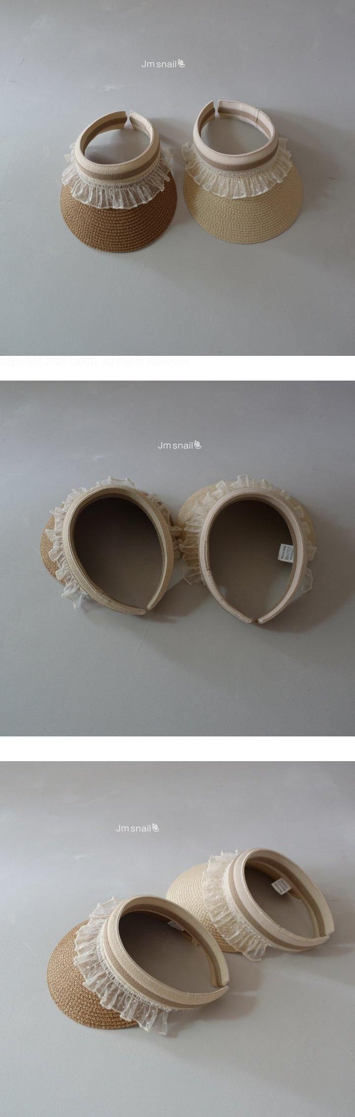 Jm Snail - Korean Children Fashion - #kidsshorts - Frill Sun Cap