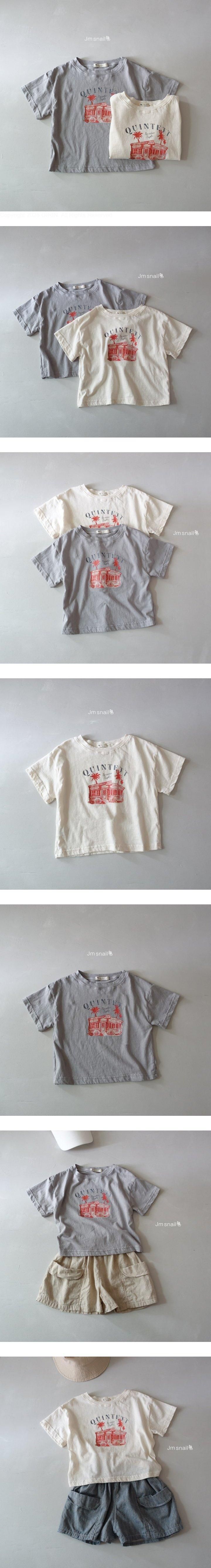 Jm Snail - Korean Children Fashion - #kidsstore - Paradise Graphic Tee