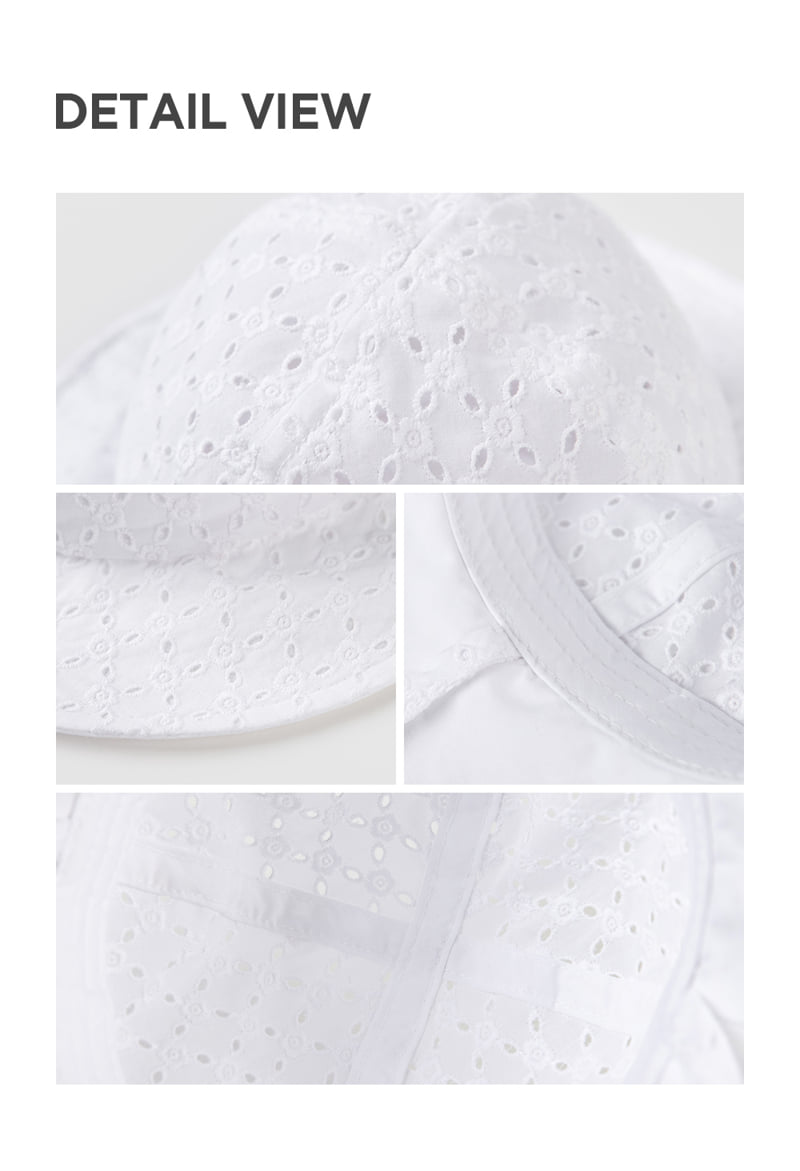 Kids Clara - Korean Baby Fashion - #babyboutiqueclothing - Milu Eyelet Baby Sun Hat - 5
