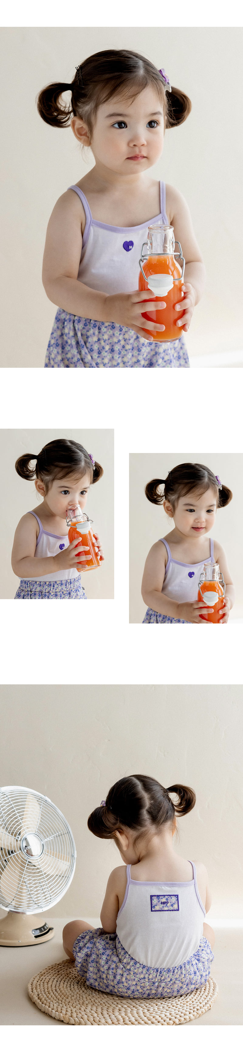 Kids Clara - Korean Baby Fashion - #babyboutiqueclothing - Delphine Baby Sleeveless Set-up - 3