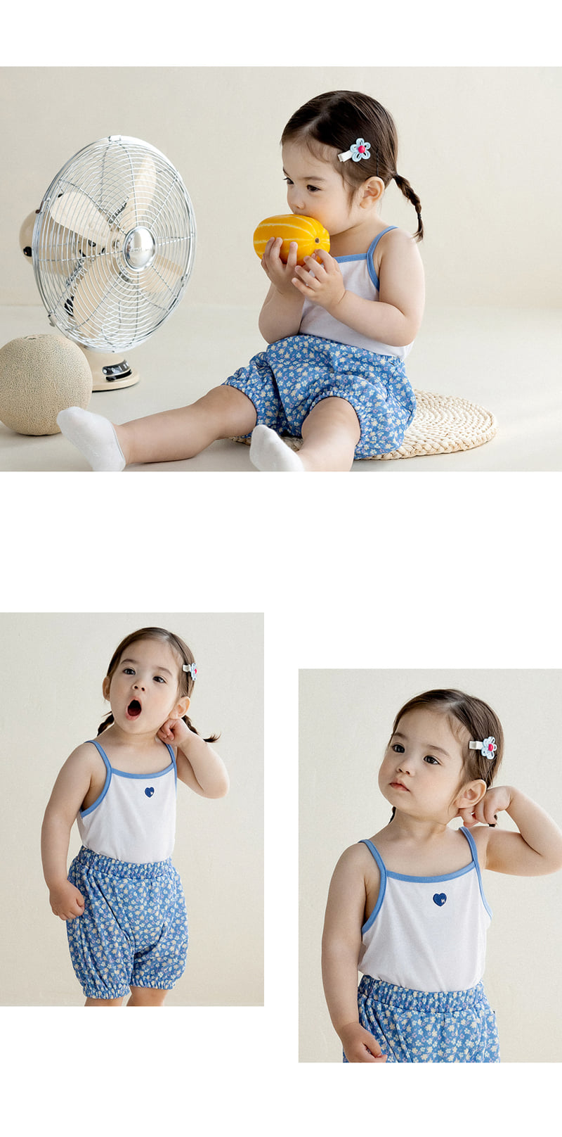 Kids Clara - Korean Baby Fashion - #babyfashion - Delphine Baby Sleeveless Set-up - 5