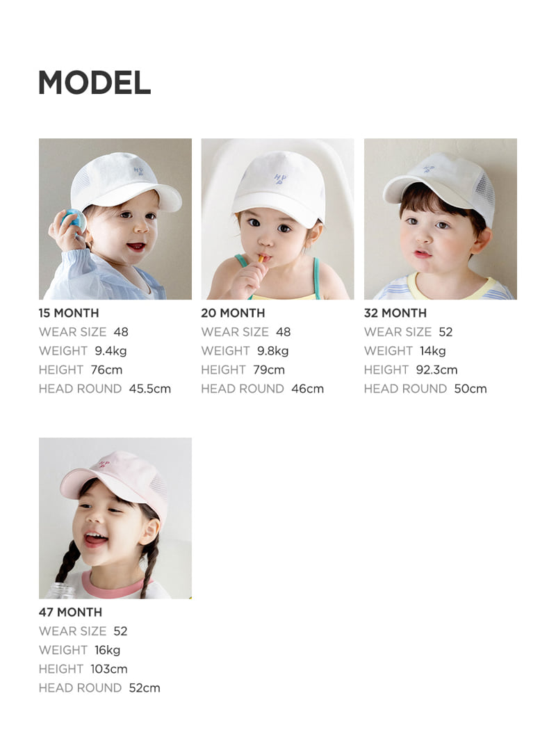 Kids Clara - Korean Baby Fashion - #babygirlfashion - HPP Half Mesh Baby Cap - 11