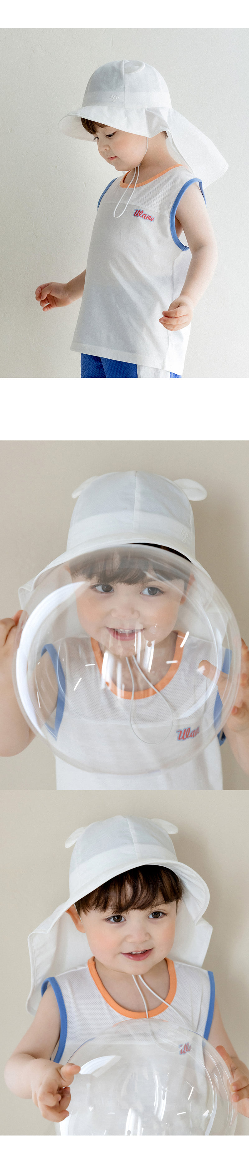 Kids Clara - Korean Baby Fashion - #babywear - Rain Flap Cap - 4