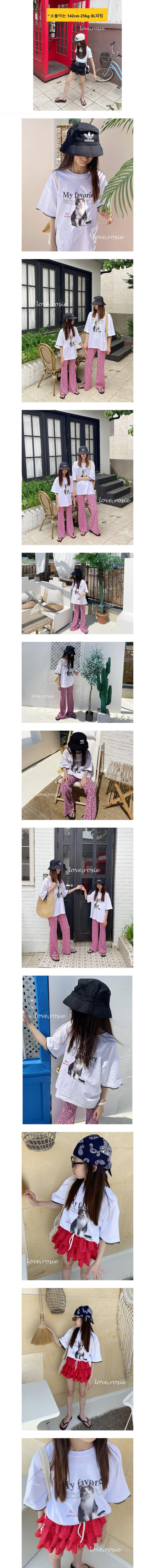 Love Rosie - Korean Women Fashion - #momslook - Cat Graphic Boxy Lace Tee (Adult)