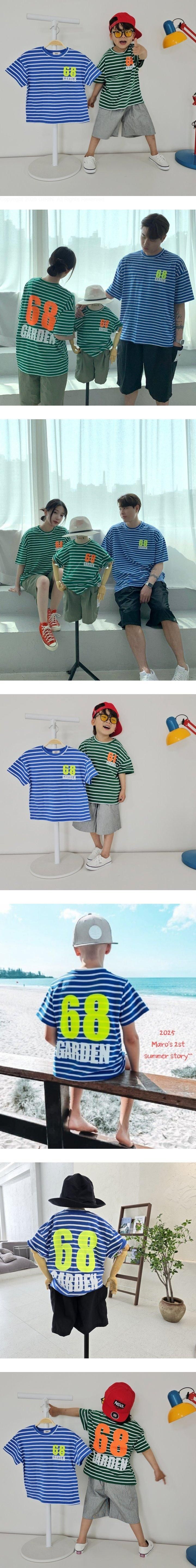 Maro - Korean Children Fashion - #kidsshorts - Garden 86 Stripe Tee