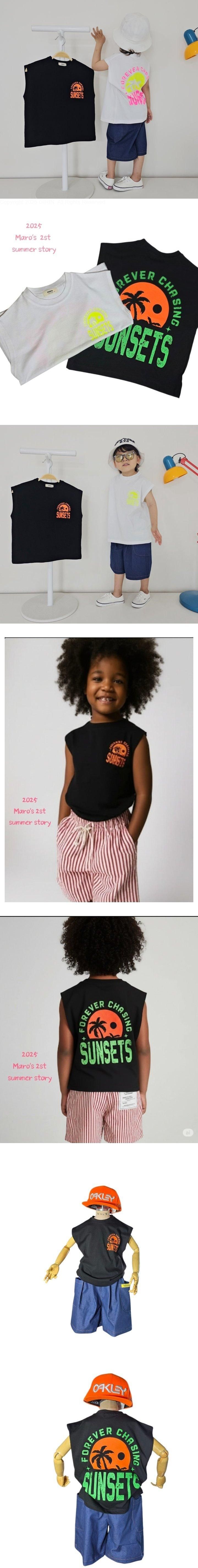 Maro - Korean Children Fashion - #stylishchildhood - Neon Sunset Sleeveless