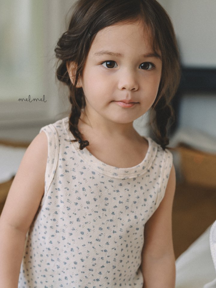 Melmel - Korean Children Fashion - #childofig - Stitch Flower Sleeveless - 10
