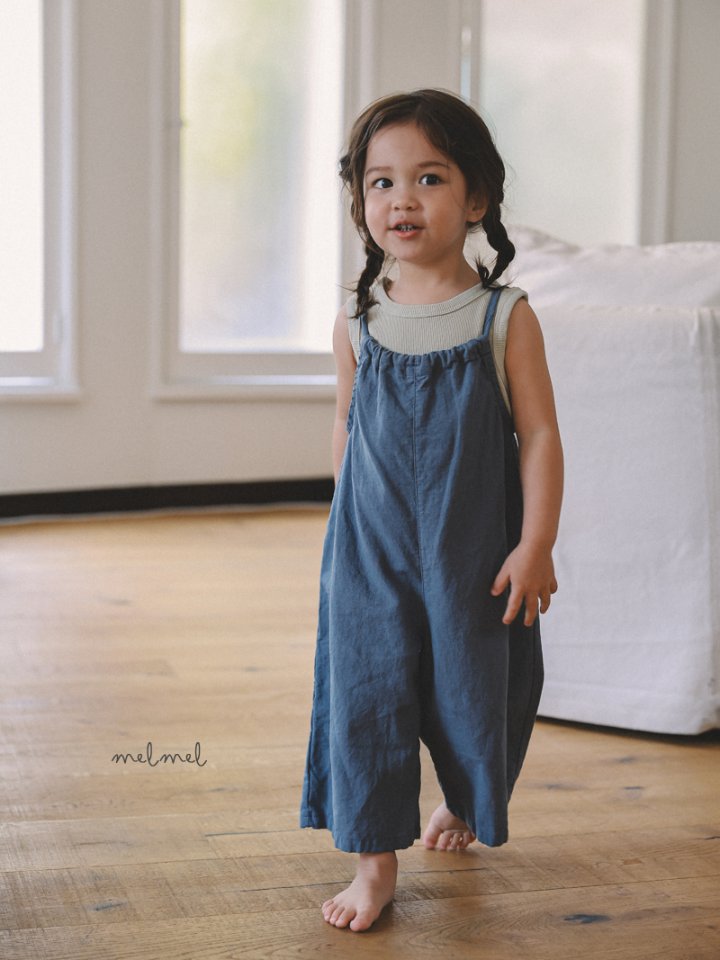 Melmel - Korean Children Fashion - #childofig - Linen Overalls - 6
