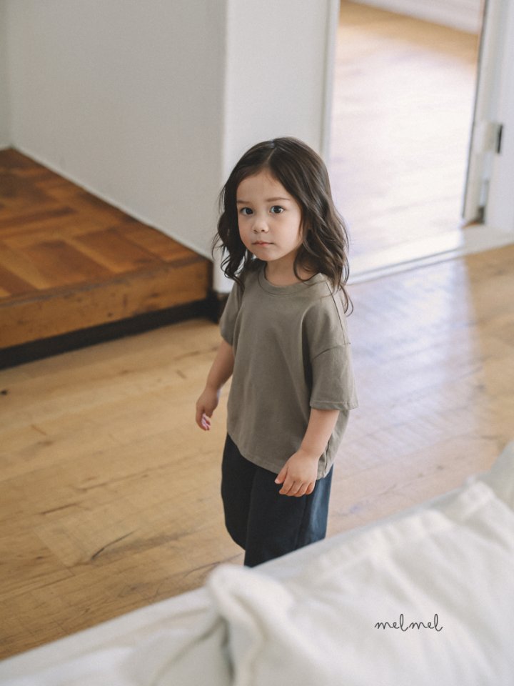 Melmel - Korean Children Fashion - #childofig - Loose Fit Short Sleeve Tee - 5