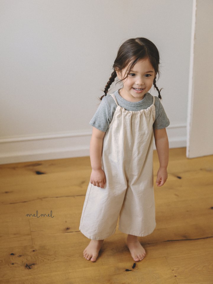 Melmel - Korean Children Fashion - #childofig - Ribbed Short Sleeve Tee - 3