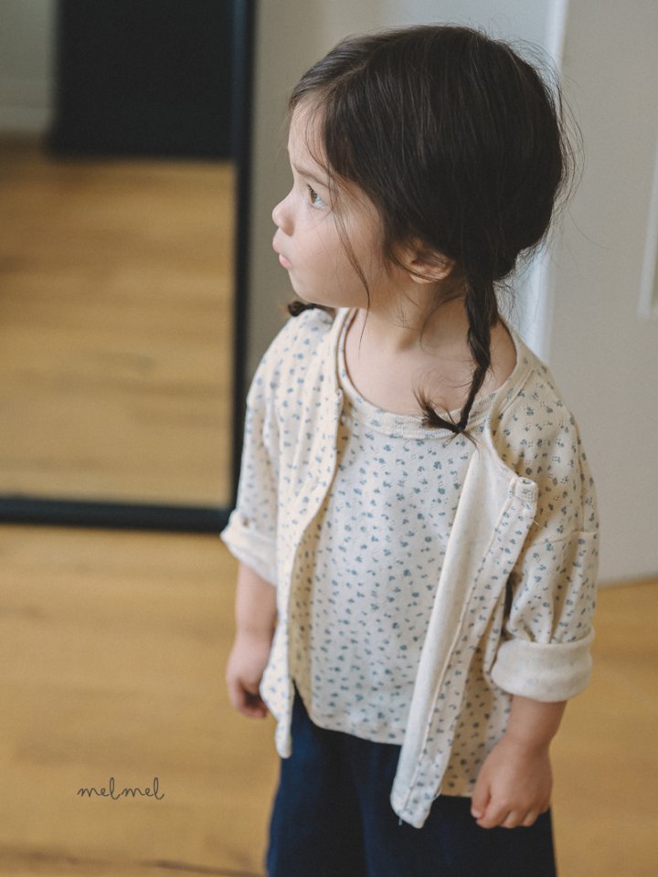 Melmel - Korean Children Fashion - #kidsshorts - Flower Cardigan - 2