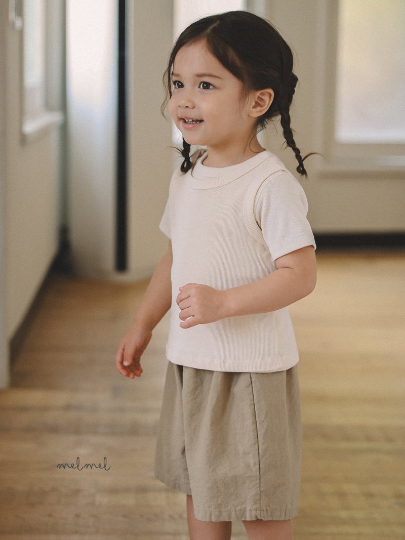 Melmel - Korean Children Fashion - #kidsshorts - Linen Shorts - 11