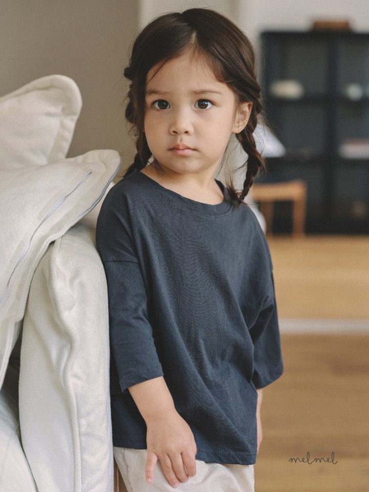 Melmel - Korean Children Fashion - #kidsshorts - Basic Tee - 7