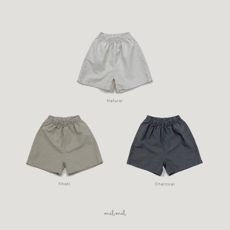 Melmel - Korean Children Fashion - #kidsstore - Linen Shorts - 12