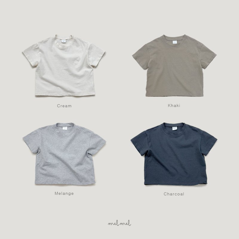 Melmel - Korean Children Fashion - #kidzfashiontrend - Loose Fit Short Sleeve Tee - 12