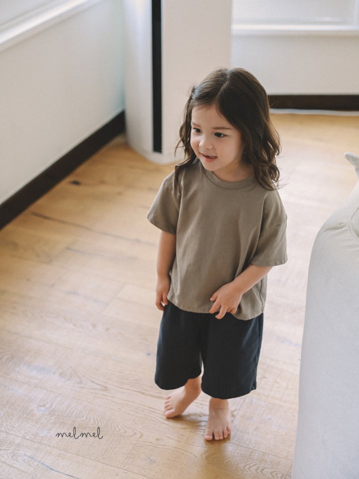 Melmel - Korean Children Fashion - #minifashionista - Loose Fit Short Sleeve Tee - 2