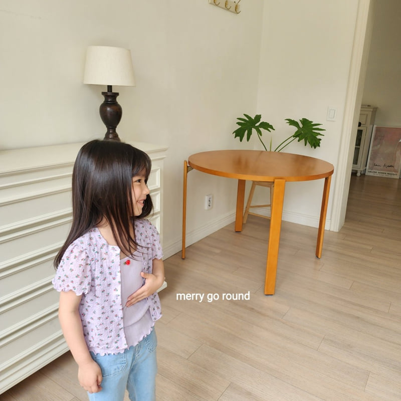 Merry Go Round - Korean Children Fashion - #childofig - Rose Cardigan Set - 3