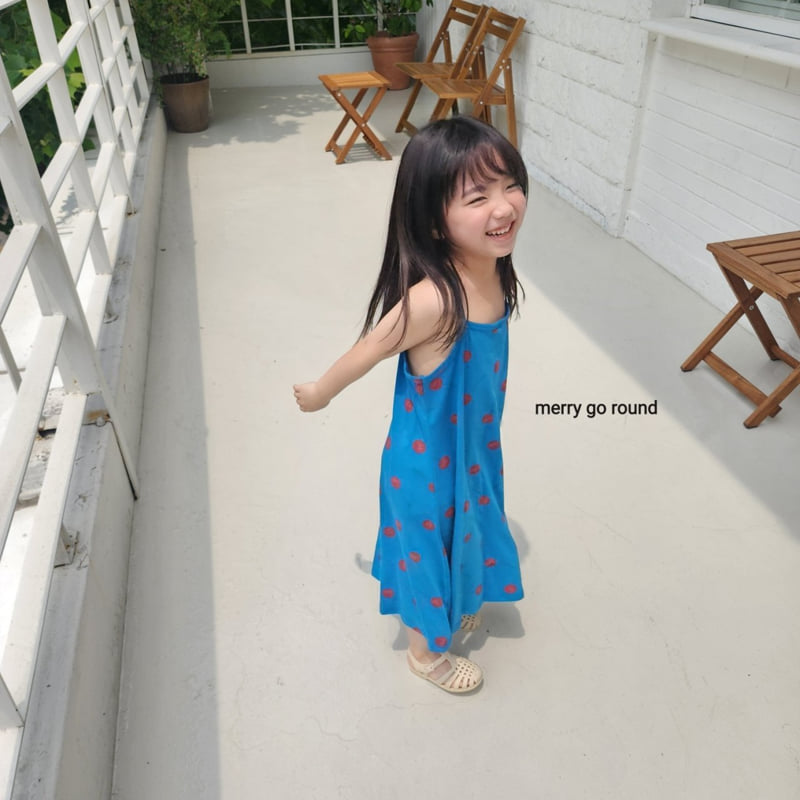 Merry Go Round - Korean Children Fashion - #childrensboutique - Cherry Long One-piece - 11