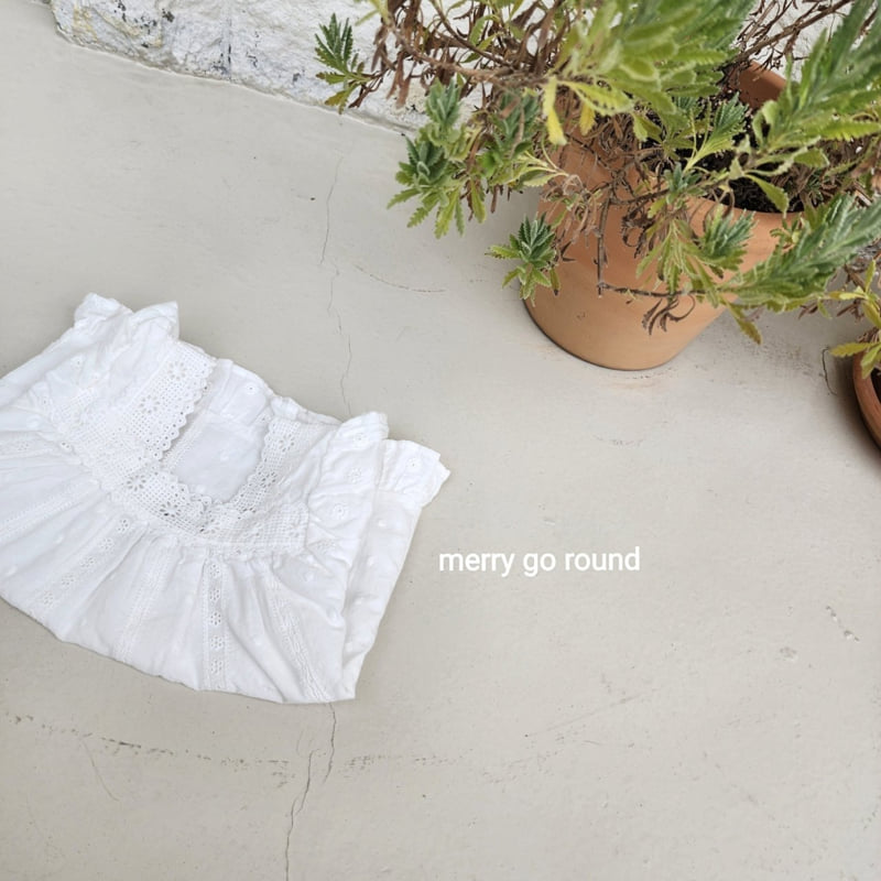 Merry Go Round - Korean Children Fashion - #childrensboutique - Floral Embroidery Blouse - 7