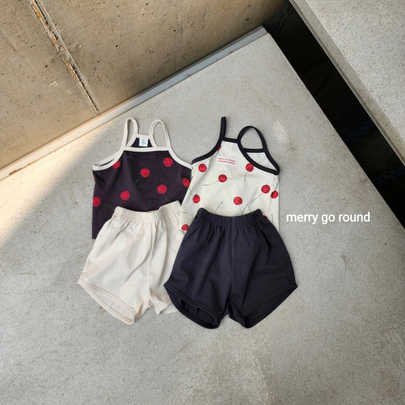 Merry Go Round - Korean Children Fashion - #designkidswear - Cherry Set