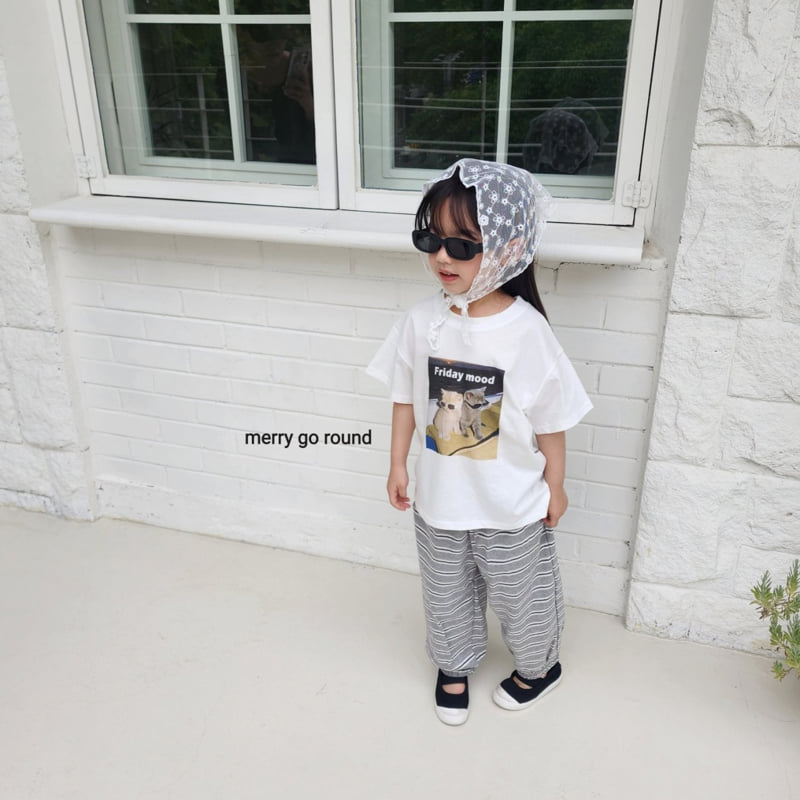 Merry Go Round - Korean Children Fashion - #childrensboutique - Striped Jogger Pants - 4