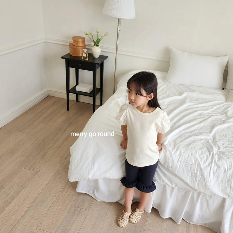 Merry Go Round - Korean Children Fashion - #discoveringself - Snowflake Puff Tee - 10