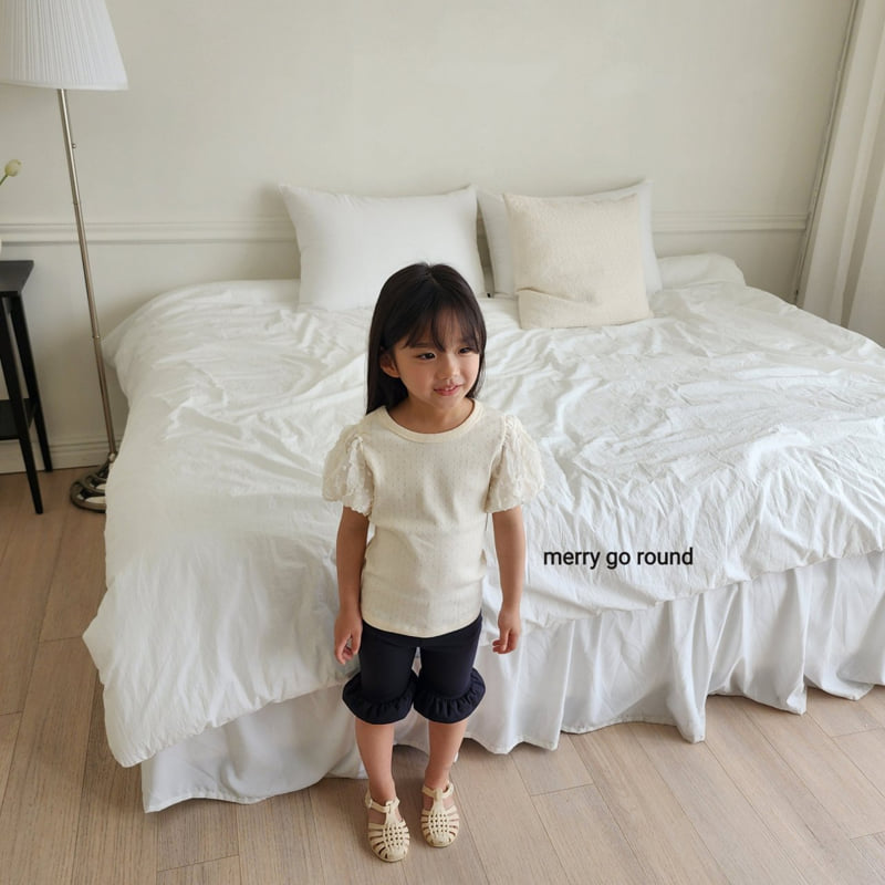 Merry Go Round - Korean Children Fashion - #fashionkids - Snowflake Puff Tee - 11