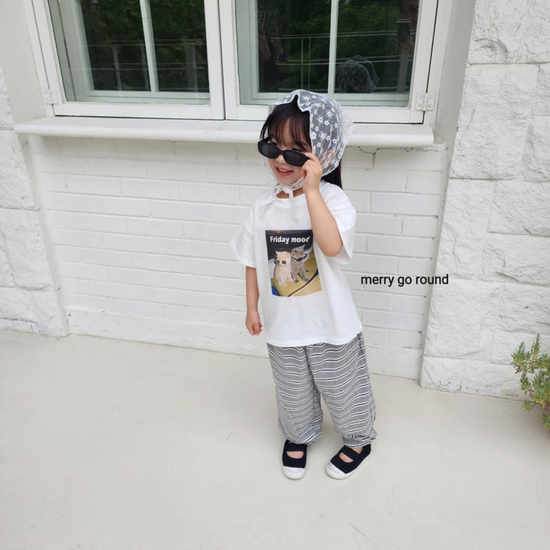 Merry Go Round - Korean Children Fashion - #discoveringself - Cat Mood Tee - 4