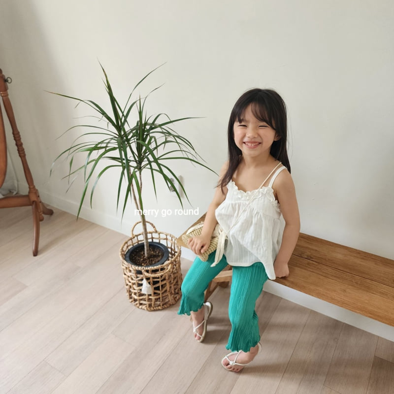 Merry Go Round - Korean Children Fashion - #kidsshorts - Pleats Bootcut Pants - 5