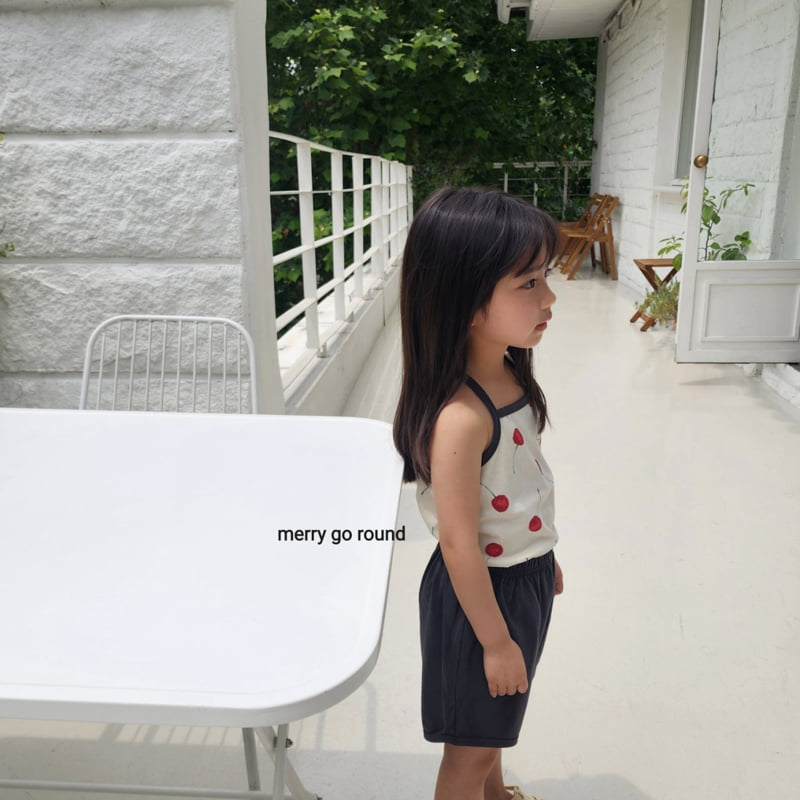 Merry Go Round - Korean Children Fashion - #kidsstore - Cherry Set - 5