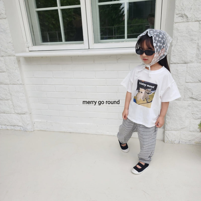 Merry Go Round - Korean Children Fashion - #kidsstore - Cat Mood Tee - 6