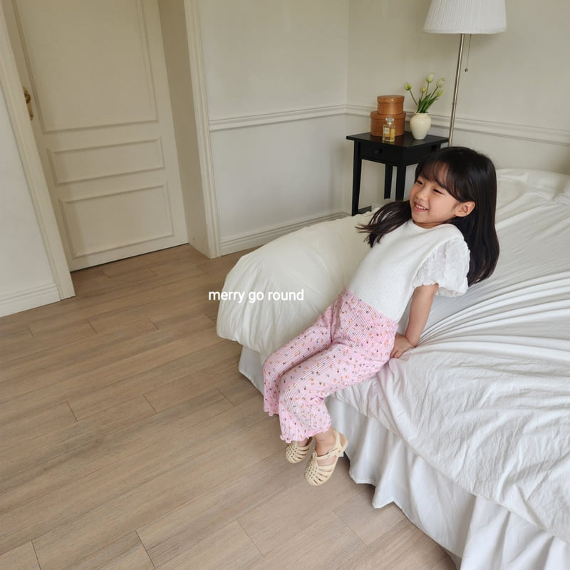 Merry Go Round - Korean Children Fashion - #littlefashionista - Pleats Bootcut Pants - 9