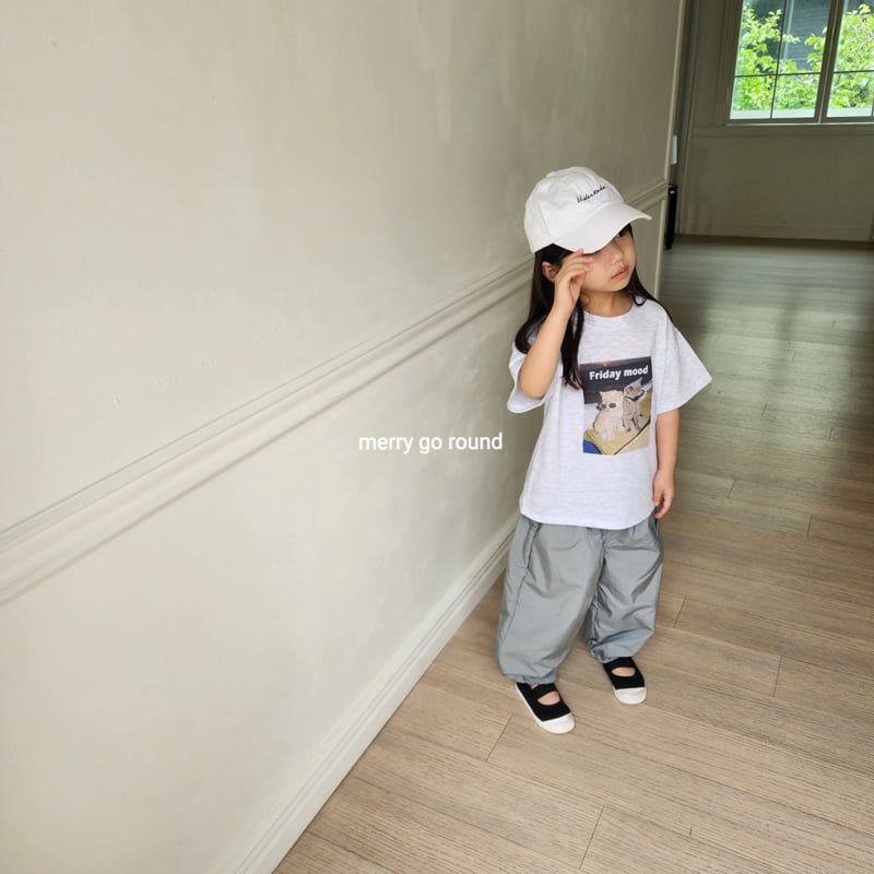 Merry Go Round - Korean Children Fashion - #littlefashionista - Cat Mood Tee - 9