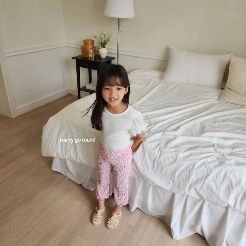 Merry Go Round - Korean Children Fashion - #minifashionista - Pleats Bootcut Pants - 11