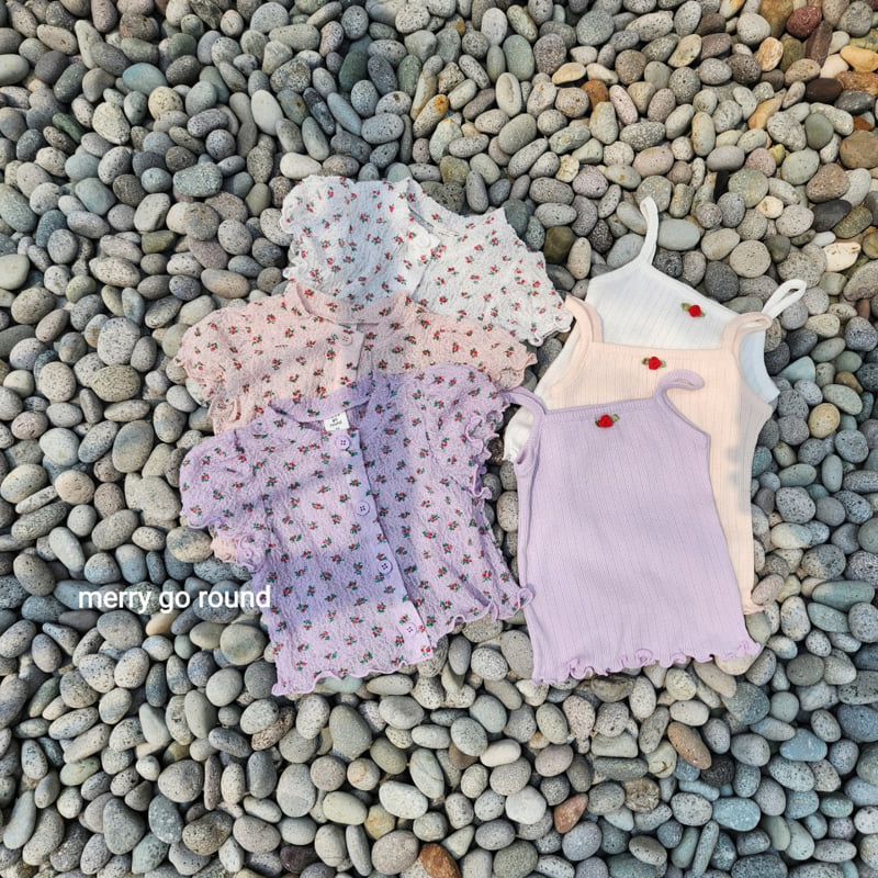 Merry Go Round - Korean Children Fashion - #minifashionista - Rose Cardigan Set