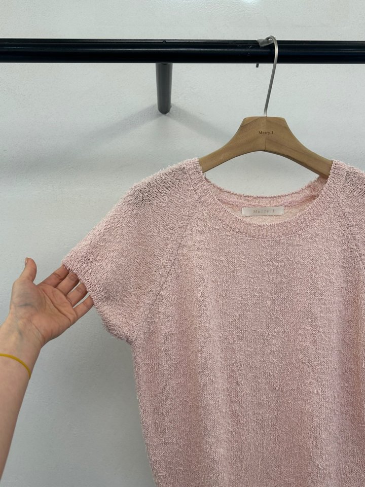 Merry J - Korean Women Fashion - #momslook - Cotton Candy Short Sleeve Knit - 12