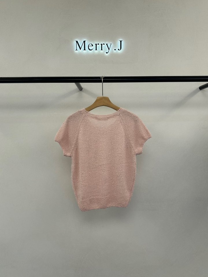 Merry J - Korean Women Fashion - #momslook - Cotton Candy Short Sleeve Knit - 8